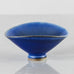 Berndt Friberg for Gustavsberg, Sweden, unique miniature bowl with cobalt blue haresfur glaze J1261