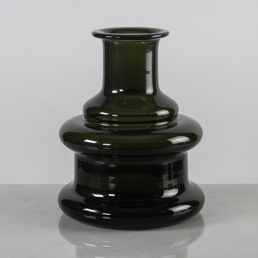 Timo Sarpaneva for Iittala, Finland, green "Novitas" vase K2210