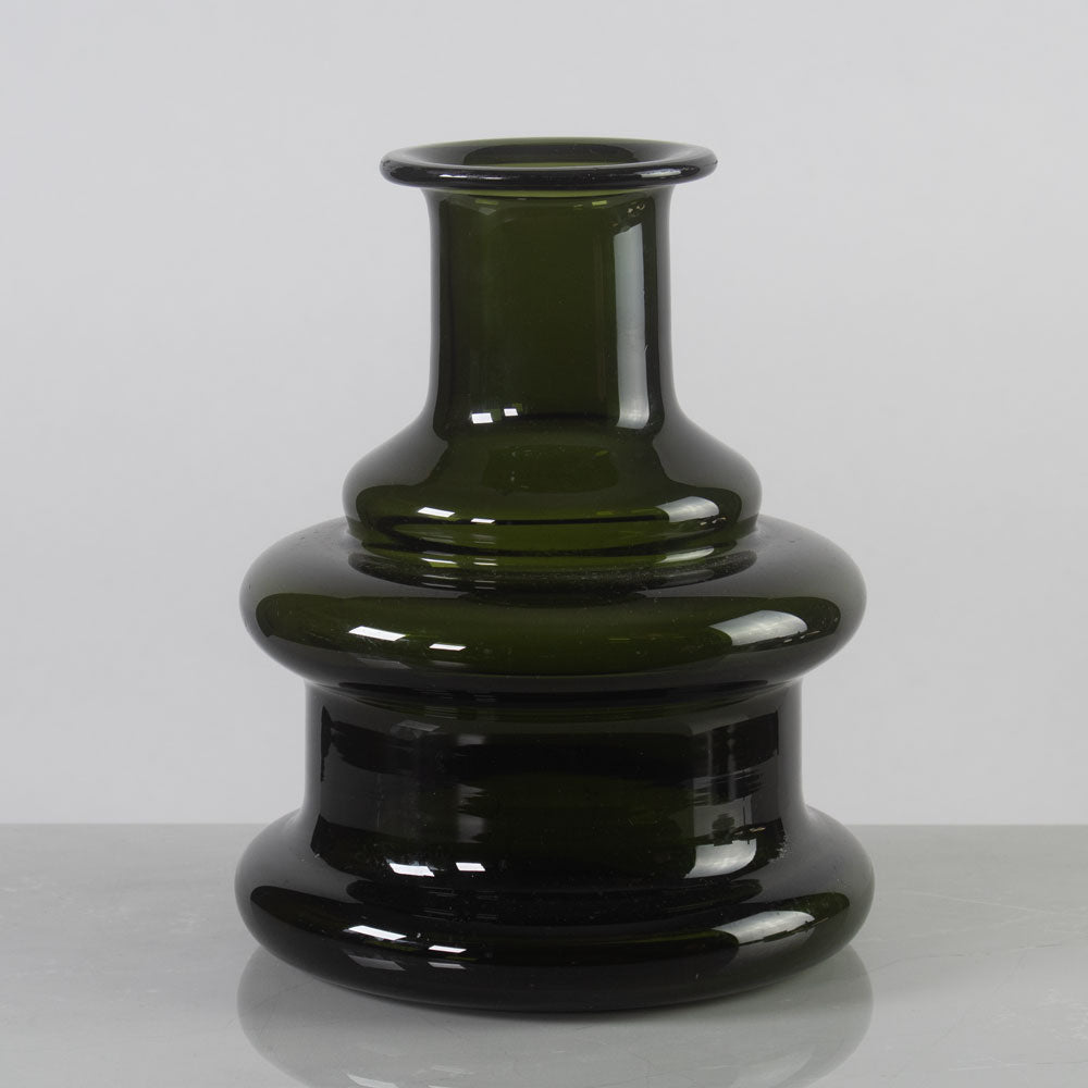 Timo Sarpaneva for Iittala, Finland, green "Novitas" vase K2210