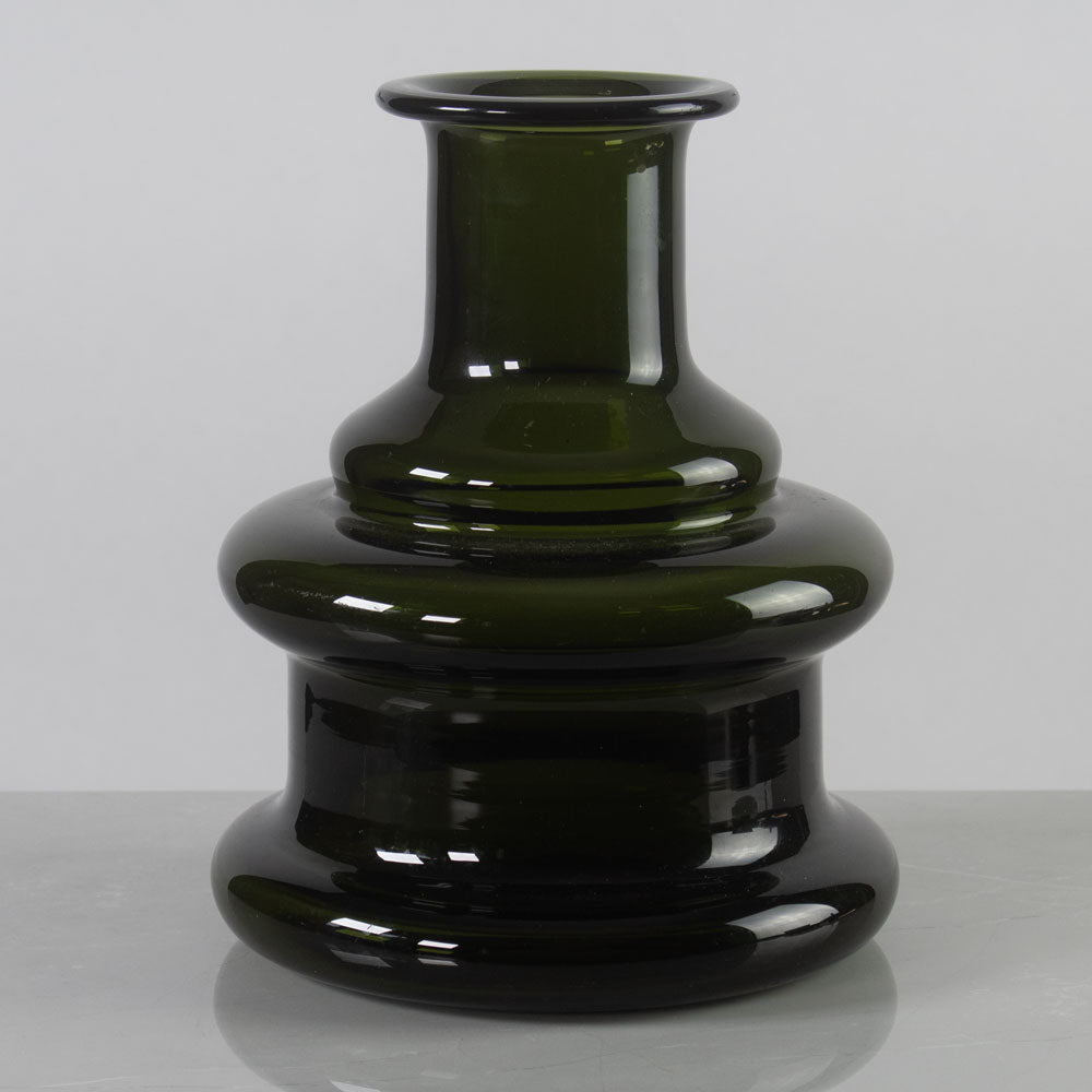 Timo Sarpaneva for Iittala, Finland, green "Novitas" vase K2210
