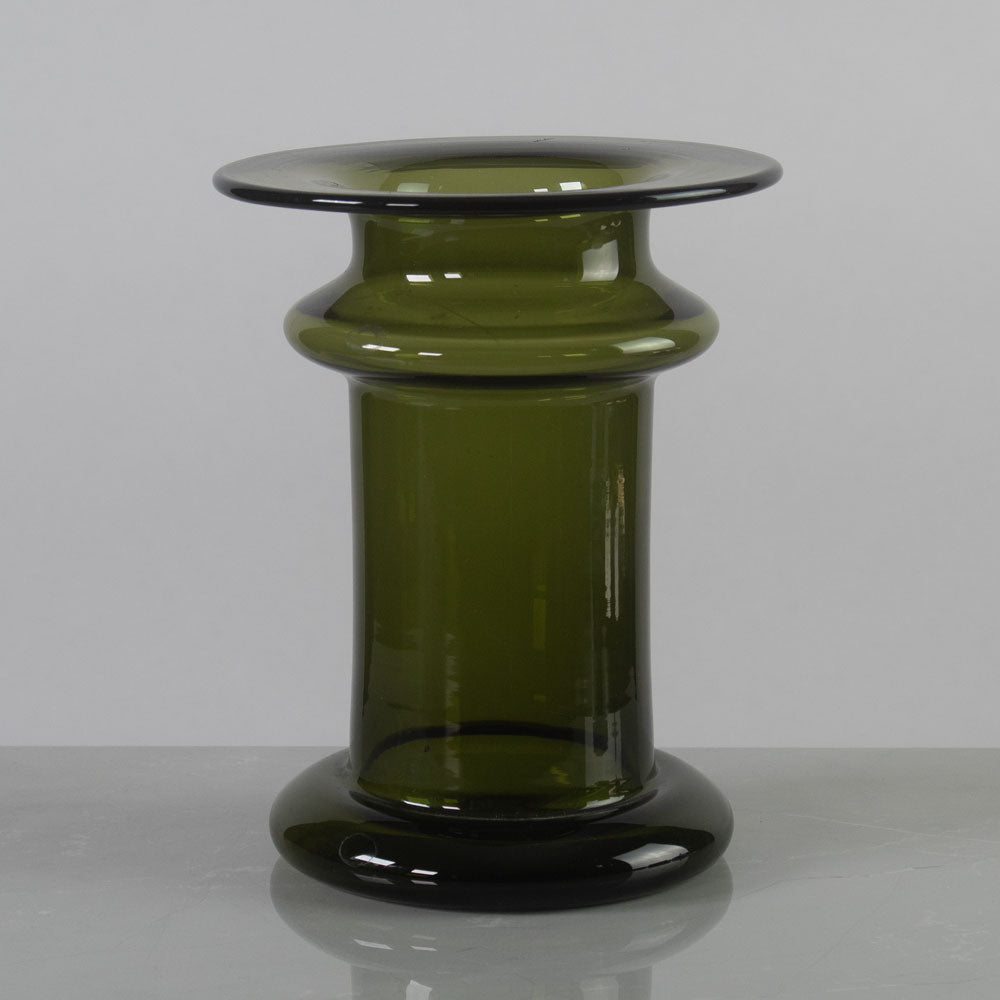 Timo Sarpaneva for Iittala, Finland, green "Novitas" vase K2211