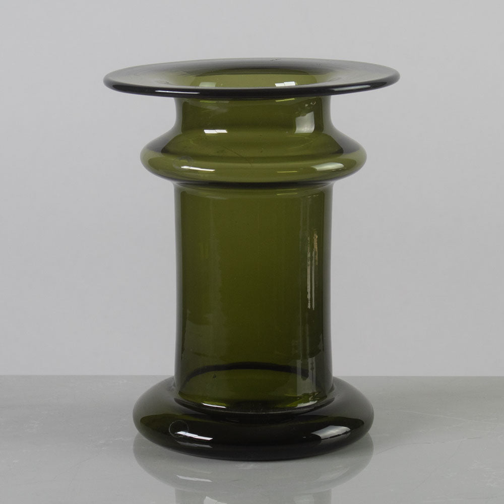 Timo Sarpaneva for Iittala, Finland, green "Novitas" vase K2211