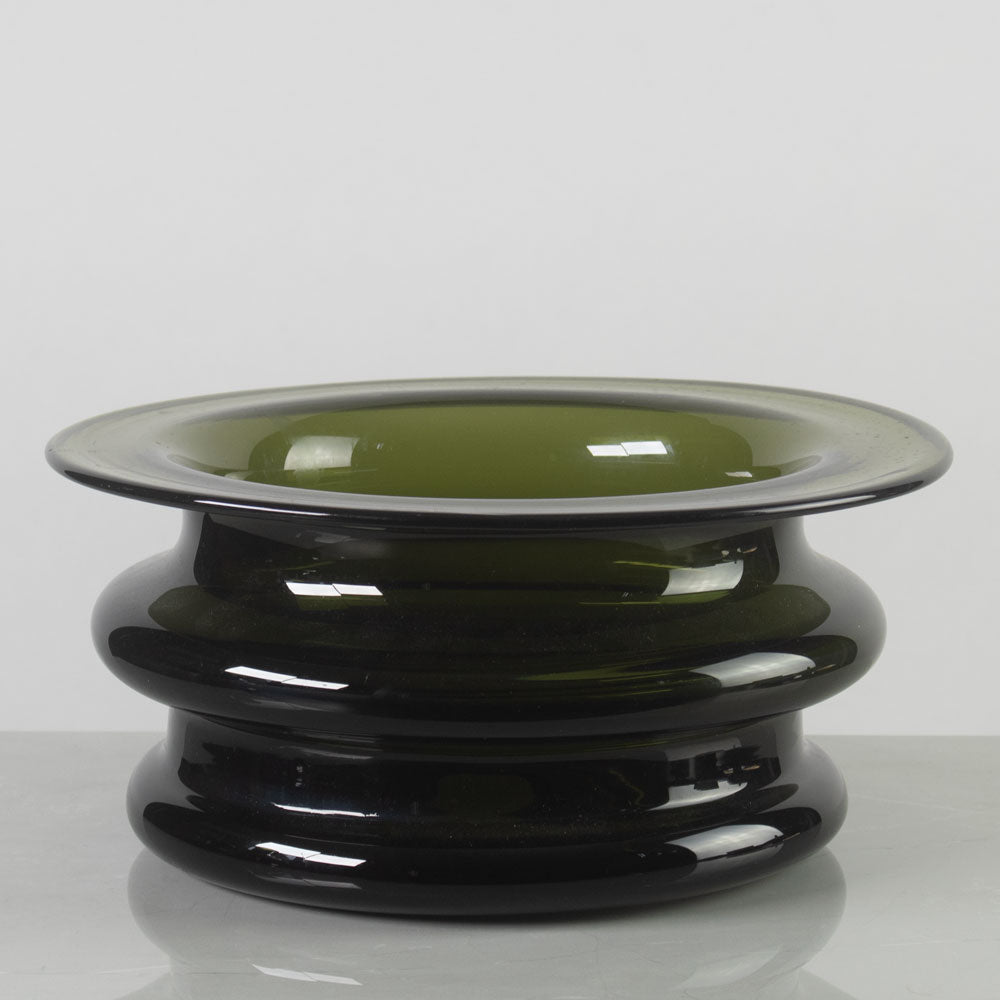 Timo Sarpaneva for Iittala, Finland, green "Novitas" bowl K2212