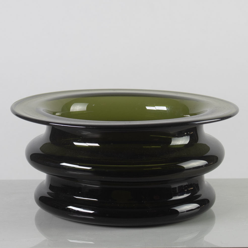 Timo Sarpaneva for Iittala, Finland, green "Novitas" bowl K2212
