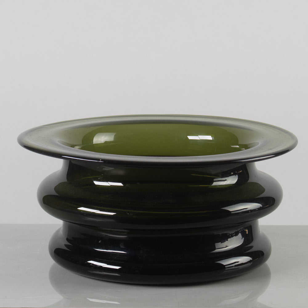Timo Sarpaneva for Iittala, Finland, green "Novitas" bowl K2212