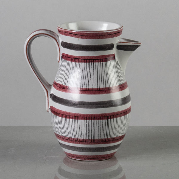 STIG LINDBERG スティーグ・リンドベルグ Stig Lindberg for Gustavsberg, Sweden, striped earthenware