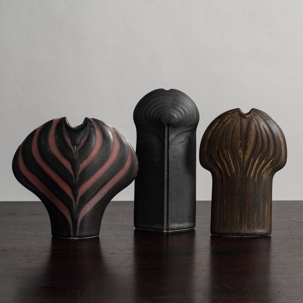 Three sculptural vases by Karl Scheid, Germany