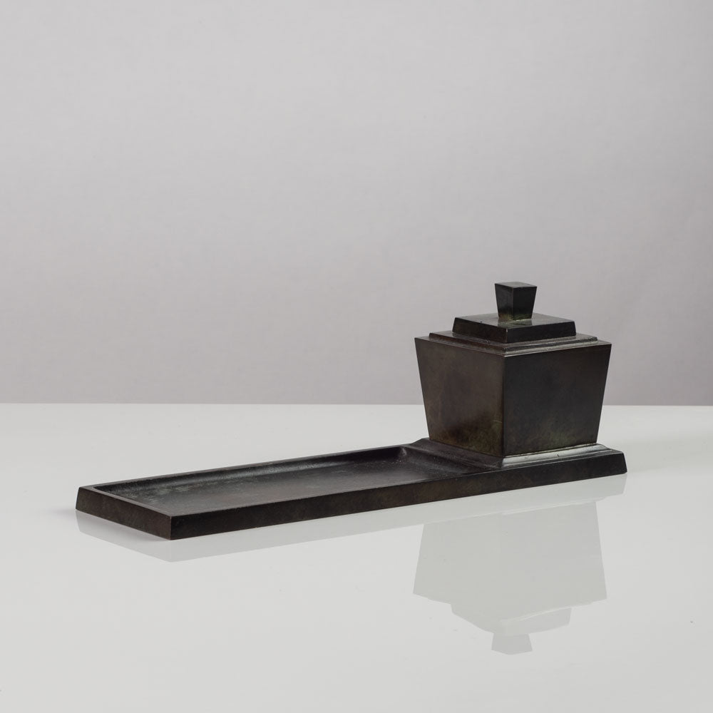 Just Andersen for GAB, Sweden, bronze inkwell K2116