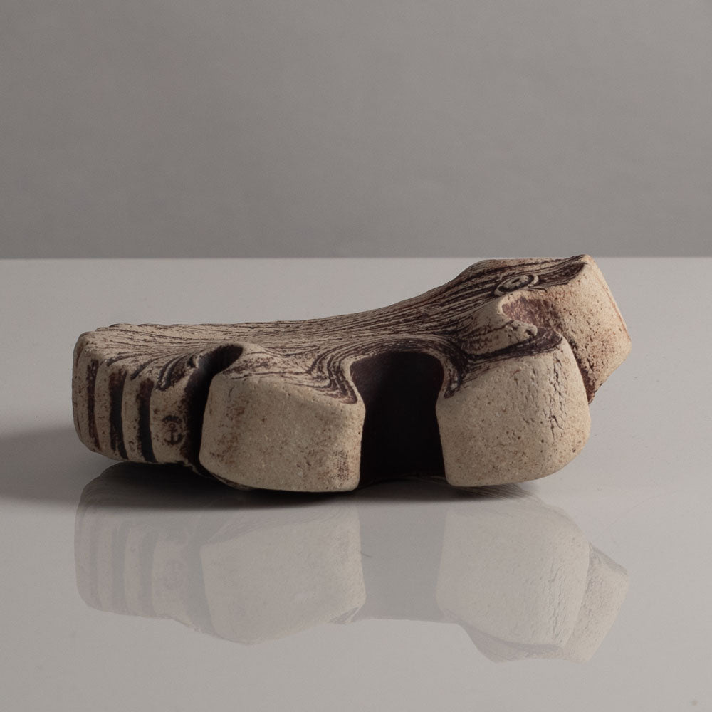 Boris Stojkov for Gustavsberg, Sweden, unique stoneware hedgehog figure M4038