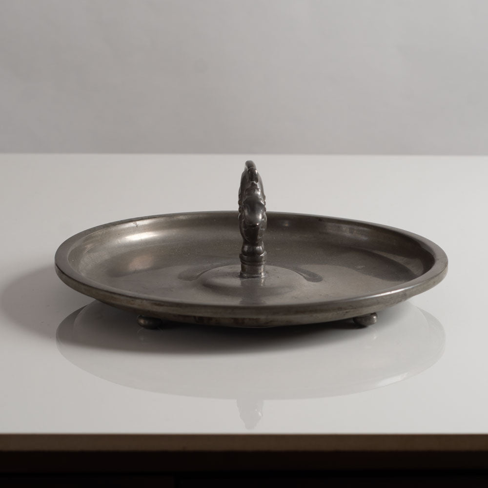 Pewter dish with dragon for Nordic, Sweden, L3518