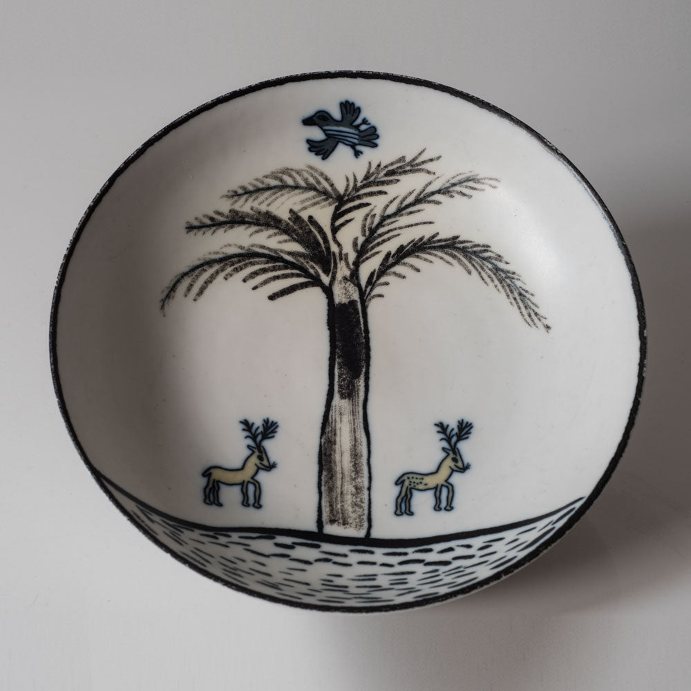 Ulrica Hydman Vallien for Rörstrand, Sweden, bowl with illustration H1369