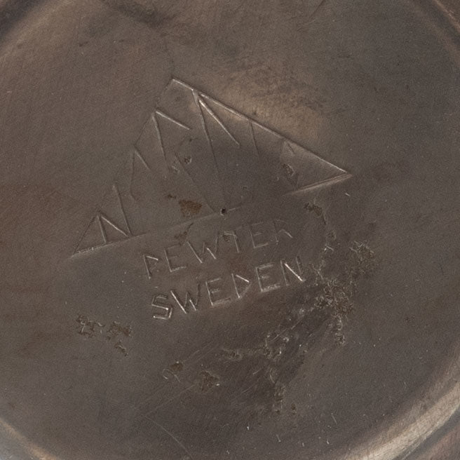 Pewter dish with dragon for Nordic, Sweden, L3518