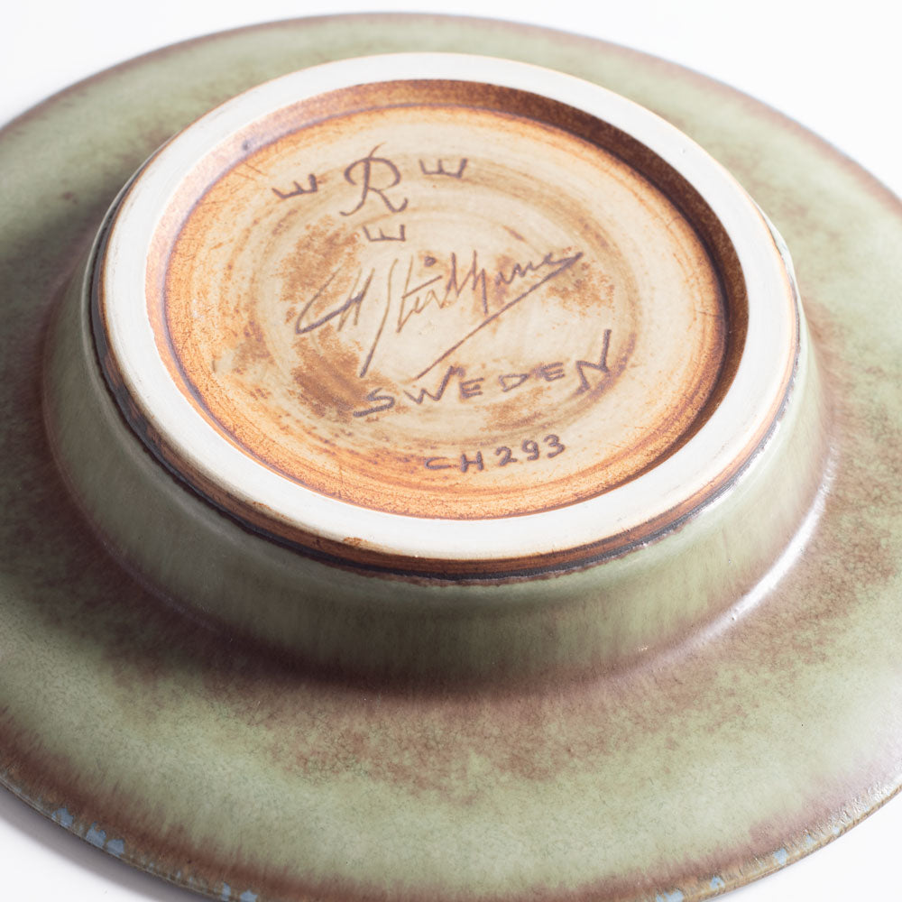 Bowl with matte Green and Blue glaze by Carl Harry Stålhane for Rorstrand H1274