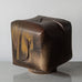 Dieter Crumbiegel, own studio, Germany, unique stoneware sculpture with brown glaze J1264