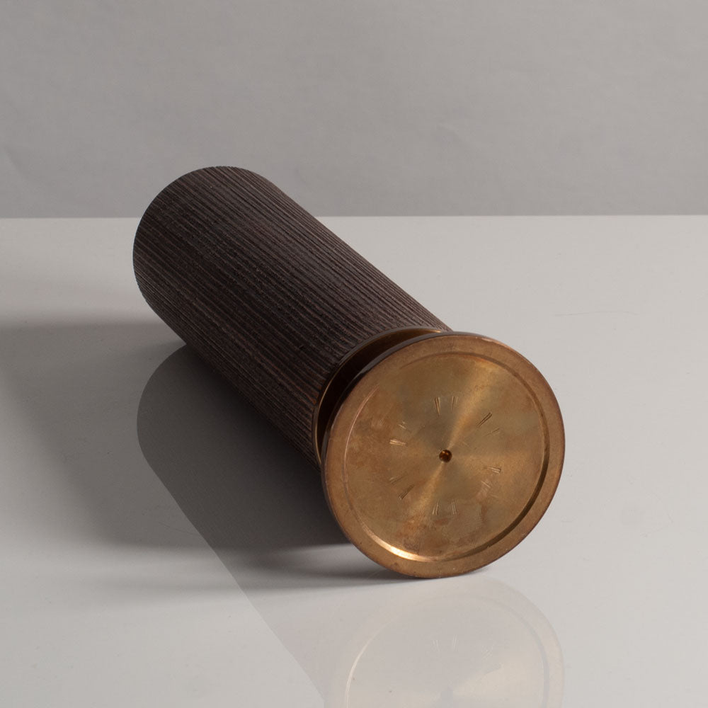 Copper plated midcentury brass vase L3928