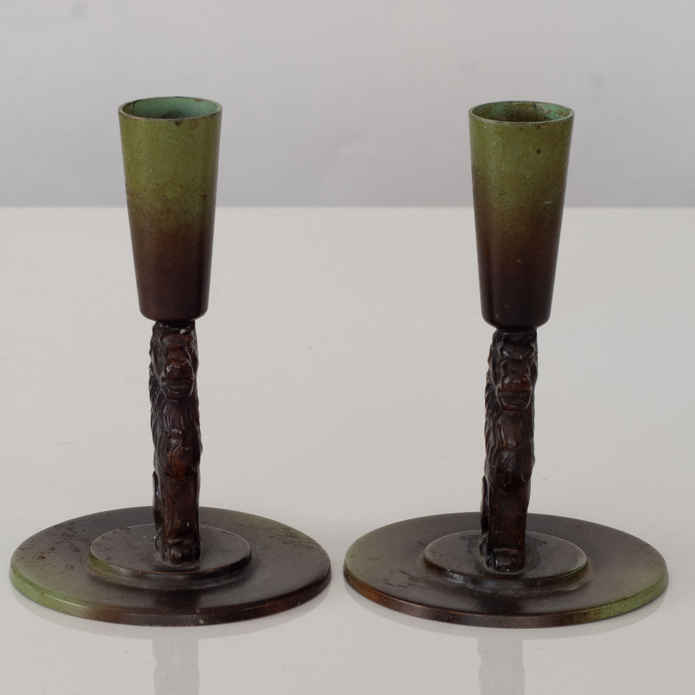 Berona, Pair of bronze candle holders, Sweden L3787