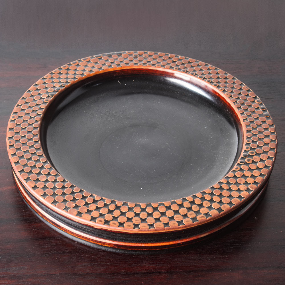 Stig Lindberg for Gustavsberg, unique stoneware vase with brown glaze J1101