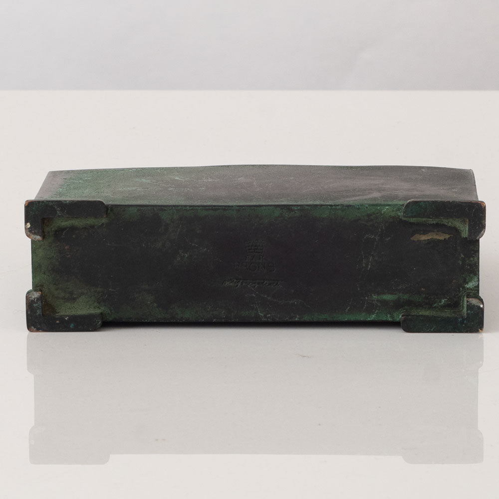 Nils Fougstedt, for FAK Sweden, bronze letter holder, L3529