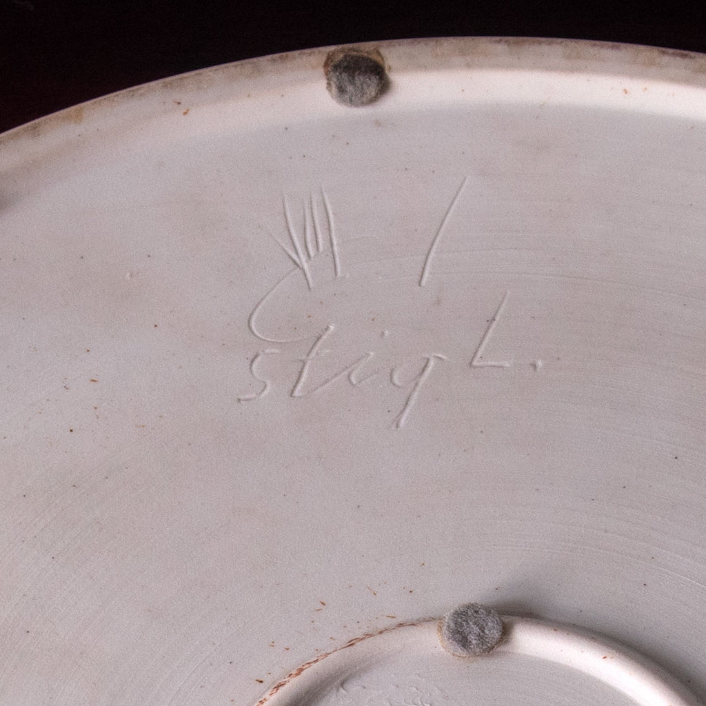 Stig Lindberg for Gustavsberg, unique stoneware vase with brown glaze J1101