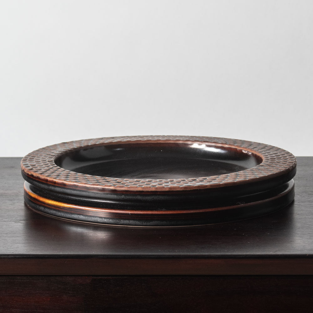 Stig Lindberg for Gustavsberg, unique stoneware vase with brown glaze J1101