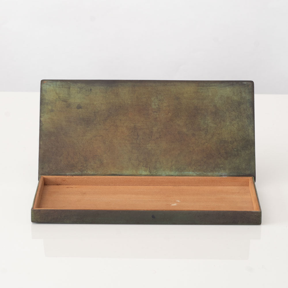 GAB, Sweden, Bronze box with wood interior J1370