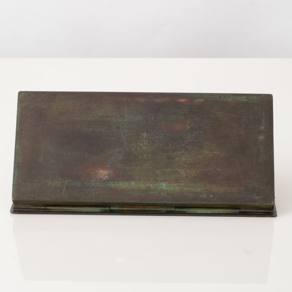 GAB, Sweden, Bronze box with wood interior J1370
