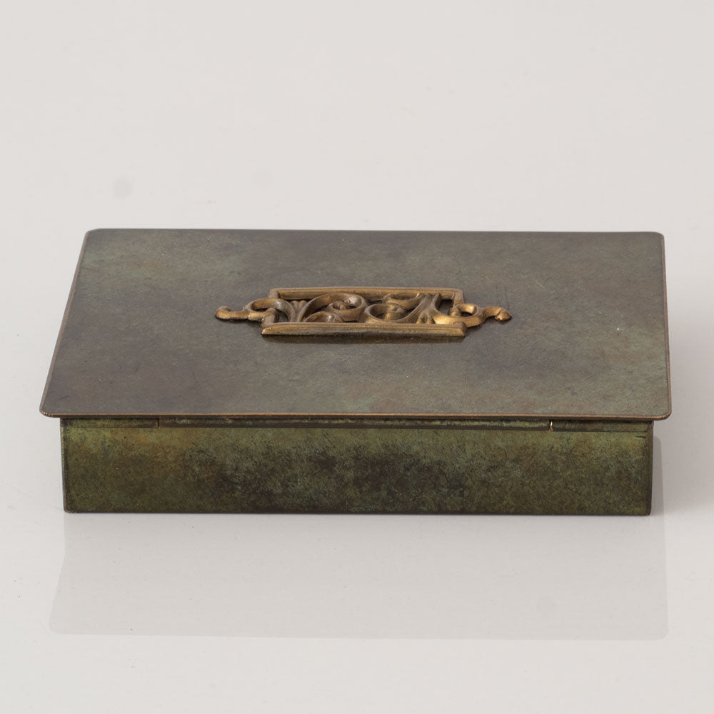 Swedish bronze trinket box C3431