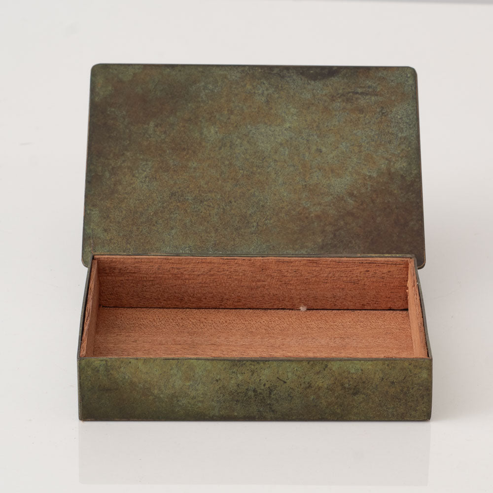 Swedish bronze trinket box C3431