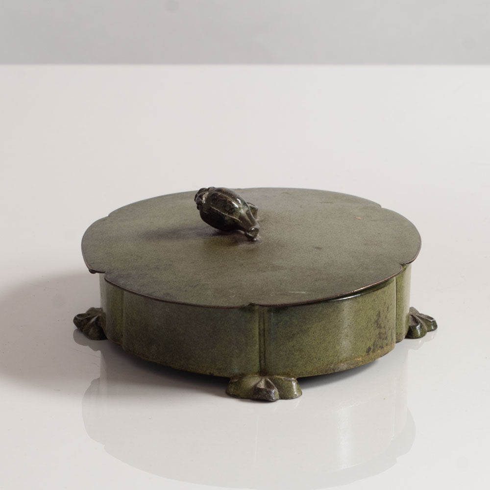 Swedish bronze trinket box J1488