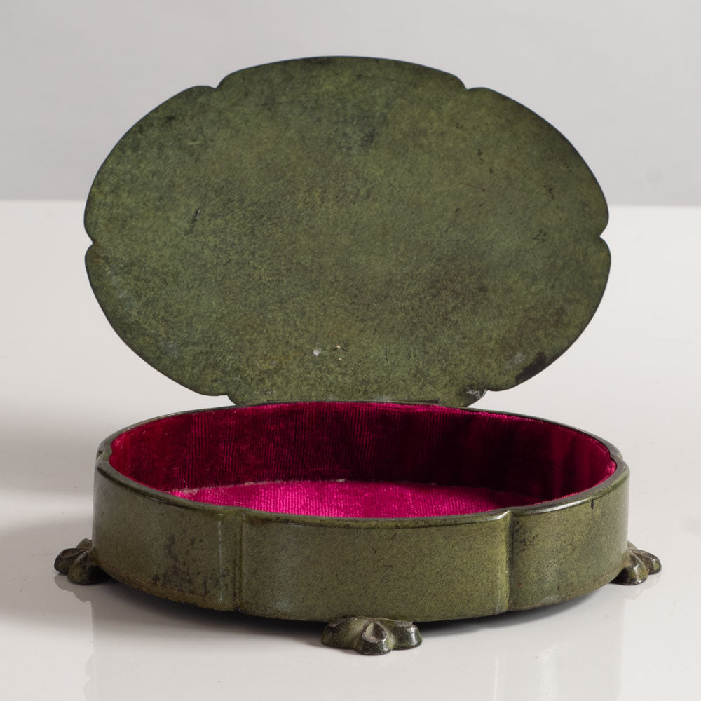Swedish bronze trinket box J1488