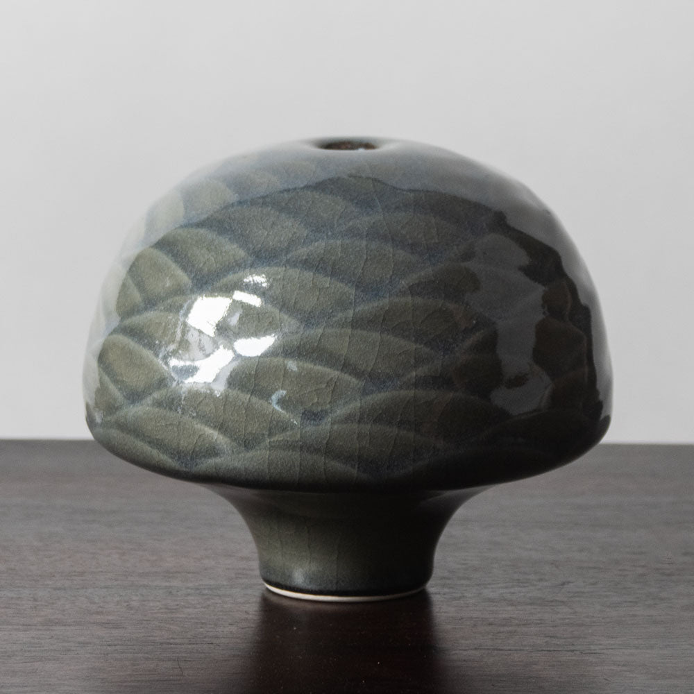 Unique porcelain sculptural vessel by Karl Scheid N8380