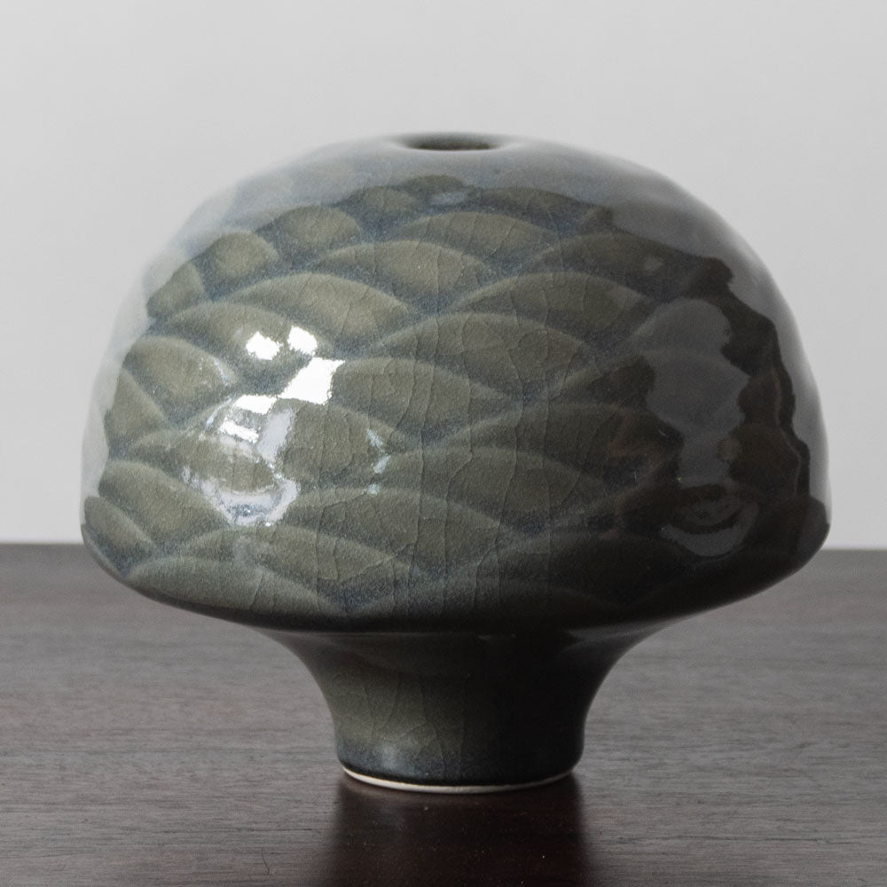 Unique porcelain sculptural vessel by Karl Scheid N8380