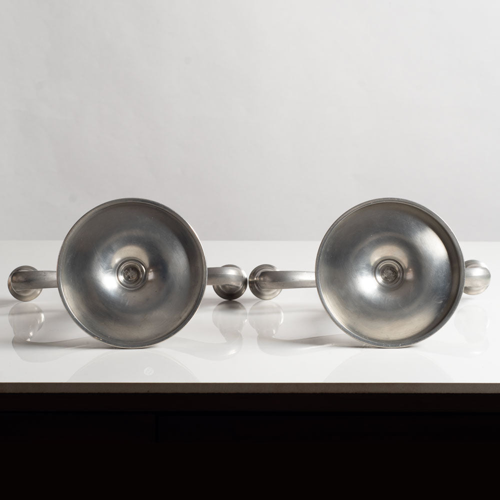 Pair of Swedish pewter candelabras GAB L3402