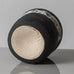 Dan Kelly, UK, stoneware pot with matte black glaze and white band K2157