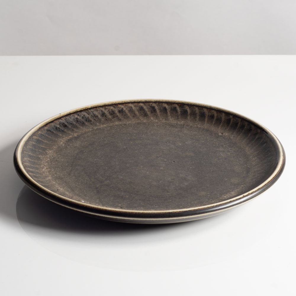 Dish with matte Brown glaze by Carl Harry Stålhane for Rorstrand C3938