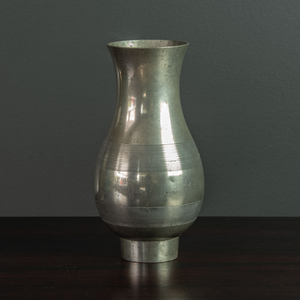 Svenskt Tenn, Sweden, pewter vase H1651