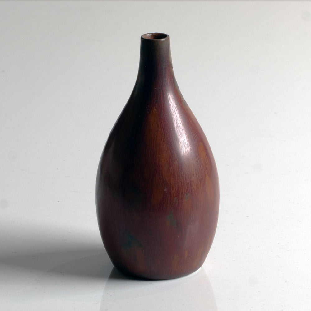 Carl Harry Stålhane for Rörstrand, Sweden, miniature case with brown haresfur glaze L3297