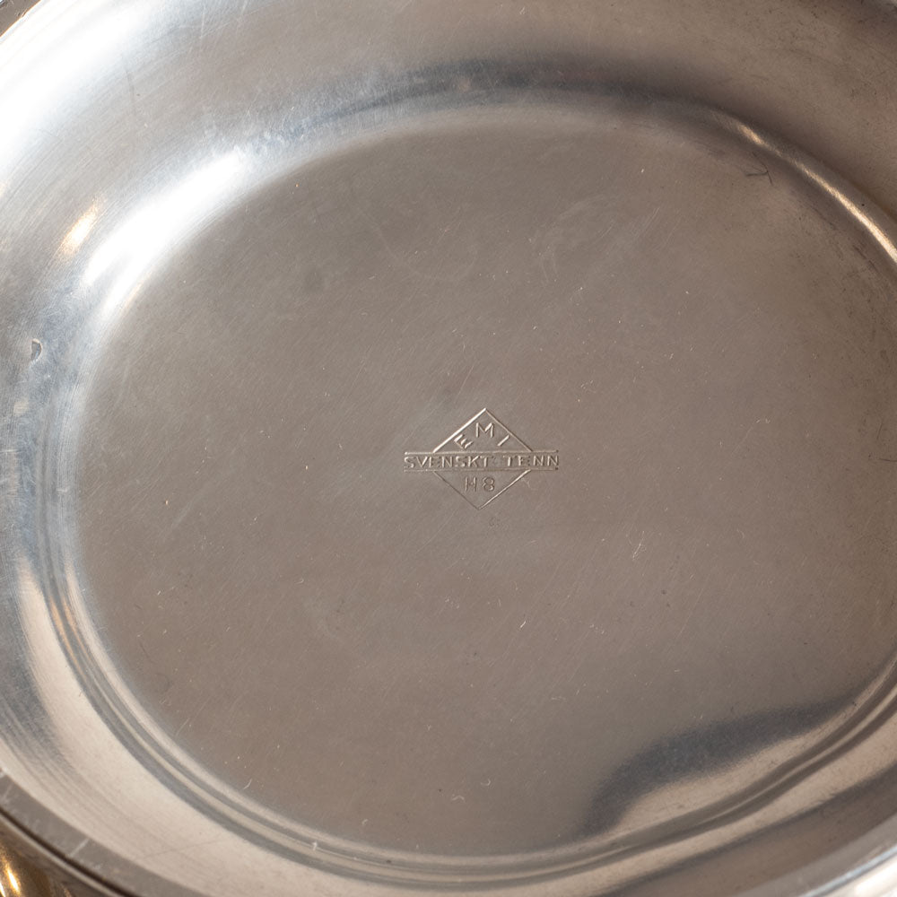 Edlunds Silverfabrik, Sweden, pewter large footed bowl J1381