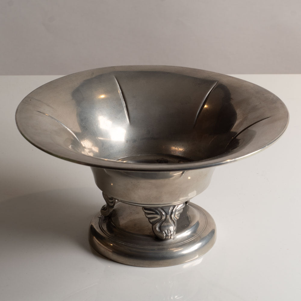 Edlunds Silverfabrik, Sweden, pewter large footed bowl J1381