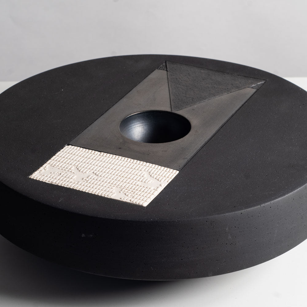 Tjok Dessauvage, own studio, Belgium, flattened ceramic for L3983