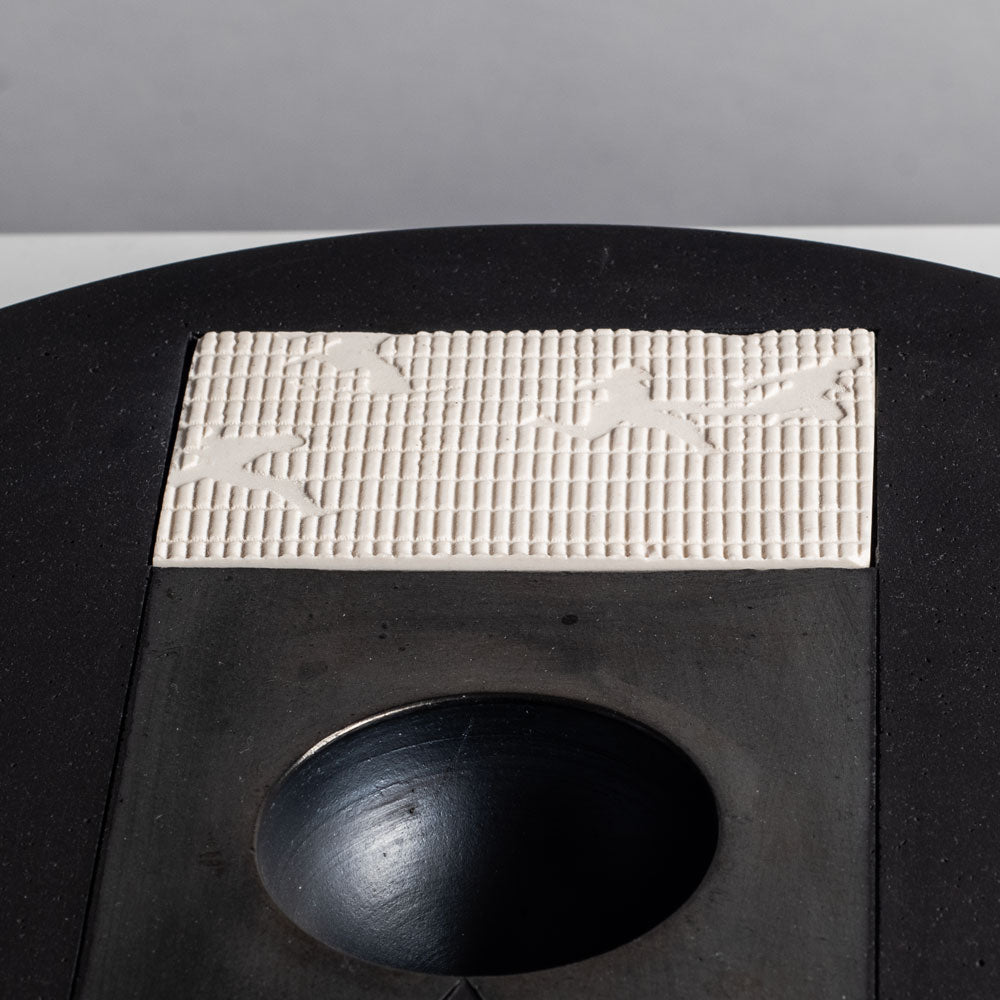 Tjok Dessauvage, own studio, Belgium, flattened ceramic for L3983