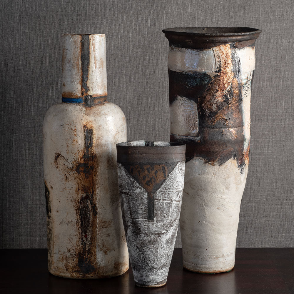 Group of vases by Robin Welch, own studio, UK.