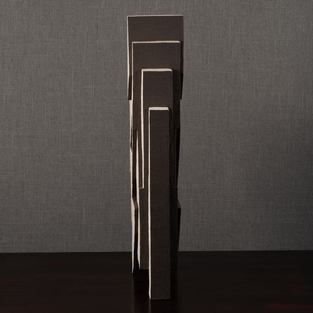 Gillian Montegrande, own studio, UK "Geotech", unglazed stoneware sculpture L4016