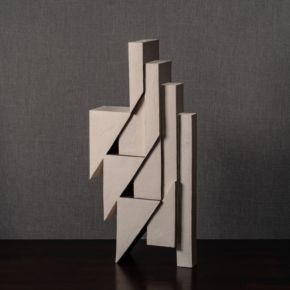 Gillian Montegrande, own studio, UK "Geotech", unglazed stoneware sculpture L4016