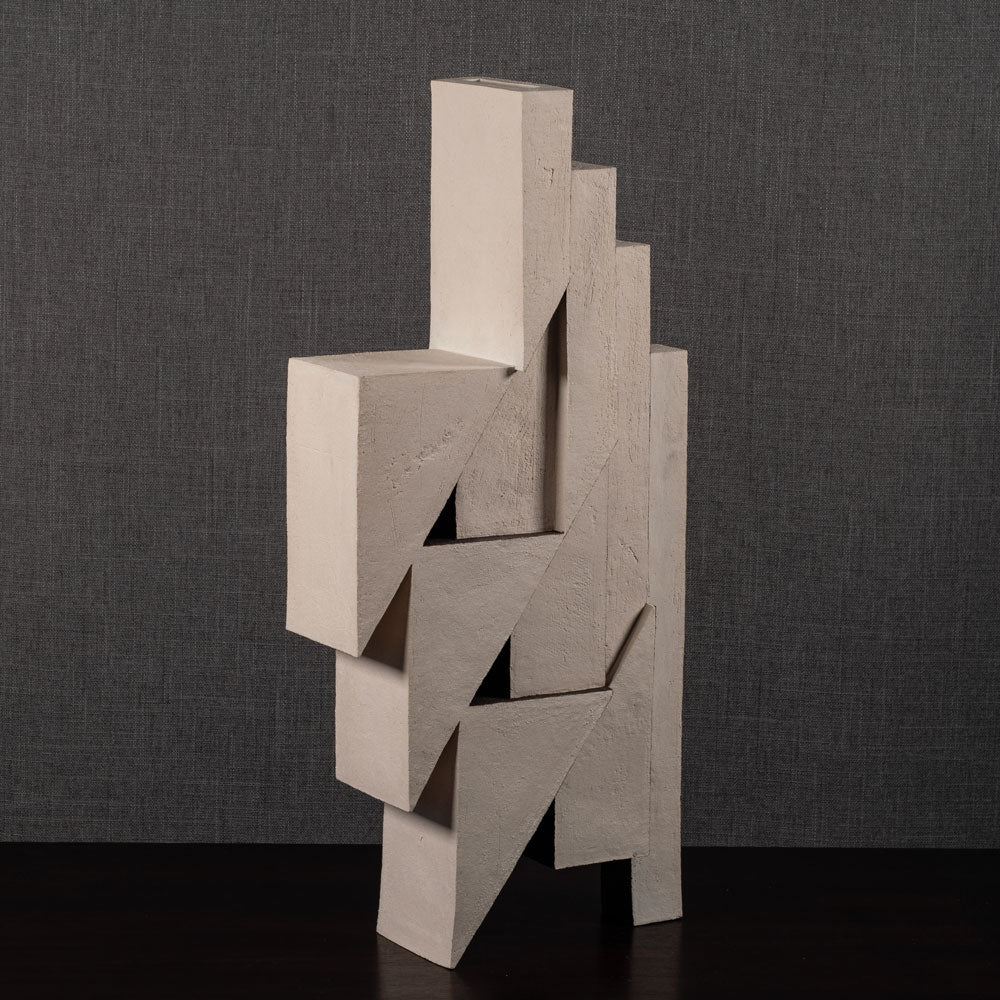 Gillian Montegrande, own studio, UK "Geotech", unglazed stoneware sculpture L4016