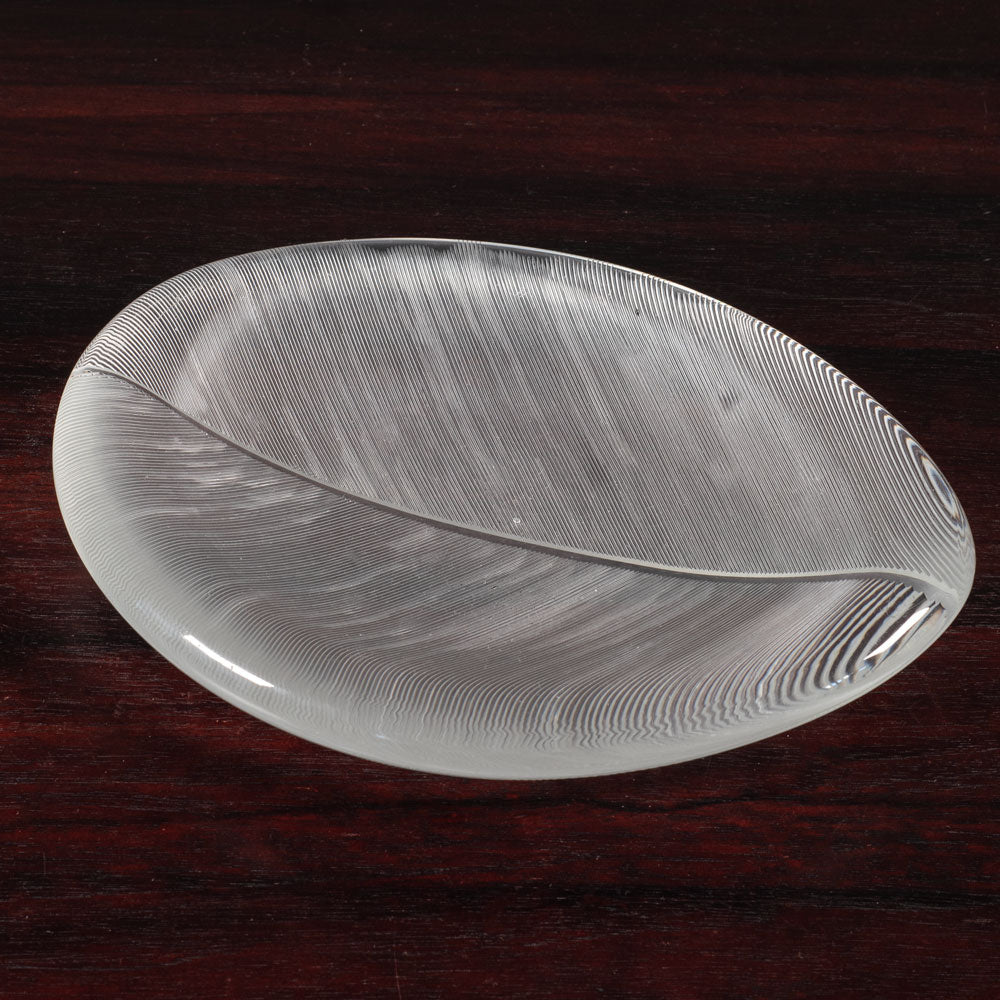 Tapio Wirkkala for Iittala, Finland, comb-cut leaf dish M4083