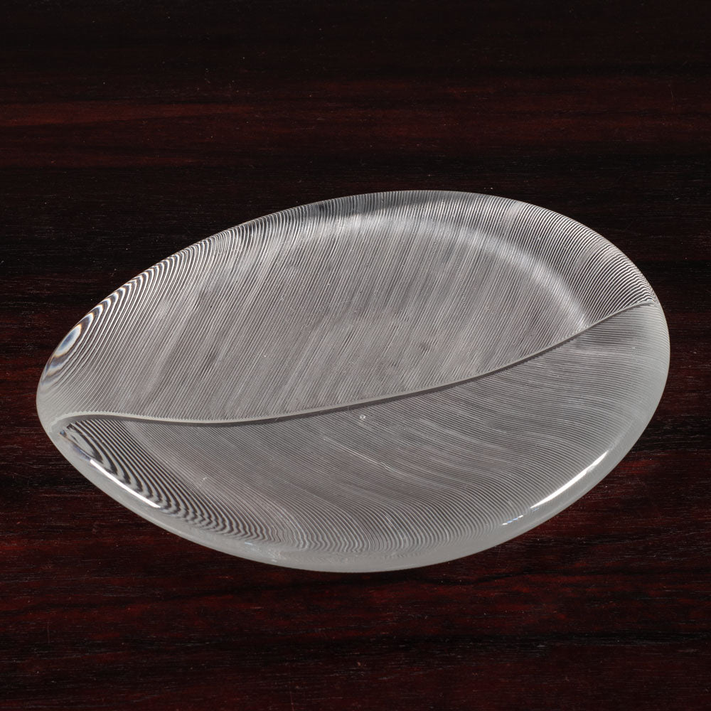 Two comb cut leaf dishes by Tapio Wirkkala for Iittala, Finland