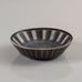 Gunnar Nylund for Rorstrand, stoneware miniature bowl with brown and white glaze K2629
