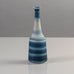 Gunnar Nylund for Rörstrand, Sweden, stoneware cabinet vase with blue and white stripes K2641