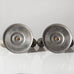 JL Hultmann for Norahammars Tenn, Sweden, pair of pewter double candlesticks K2746